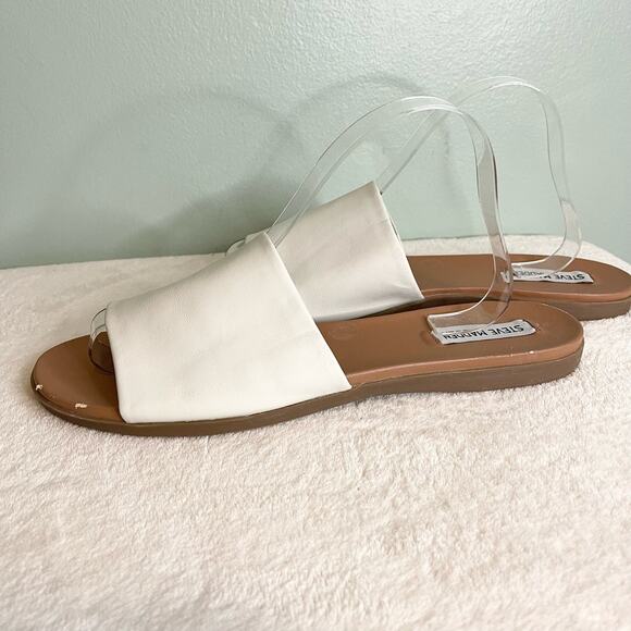Steve Madden Women's Kastle Slide Sandal White Size 11M - Picture 9 of 12